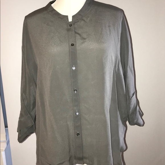 Poetry Tops - NWT Poetry Silk Crepe - De - Chine Blouse Size 14
